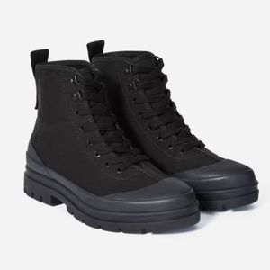 Everlane Black Combat Boots